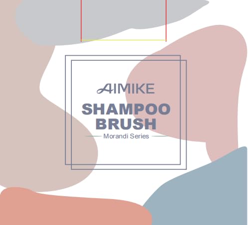AIMIKE Shampoo Brush with Soft Silicone Bristles - Exfoliating Scalp Massager for Hair Washing, Dandruff Removal & Growth Stimulation, Suitable for Wet & Dry Hair - Green