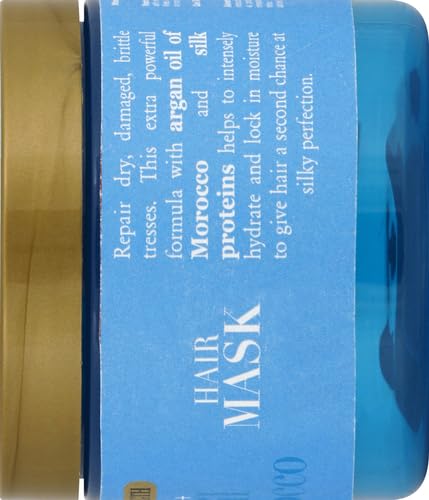 OGX Extra Strength Hydrate Repair + Argan Oil of Morocco Hair Mask Deep Moisturizing Conditioning Treatment, Citrus, 6 Ounce