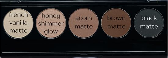 Matte Warm Tone Neutral & Shimmer Highlight Vegan Eyeshadow Palette; Talc, Paraben & Cruelty Free