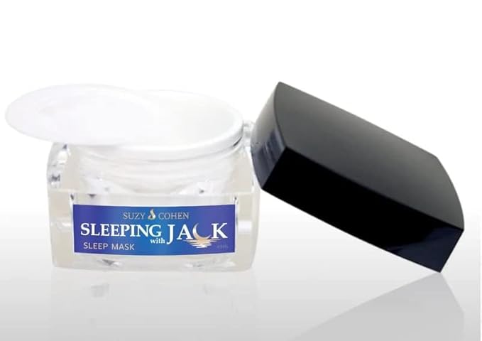Suzy Cohen Sleeping with Jack Skin Renewing Night Cream: Hydrating Collagen Boosting Moisturizer with Niacinamide, Hyaluronic Acid for Plumping and Jackfruit Extract. Anti-aging Facial