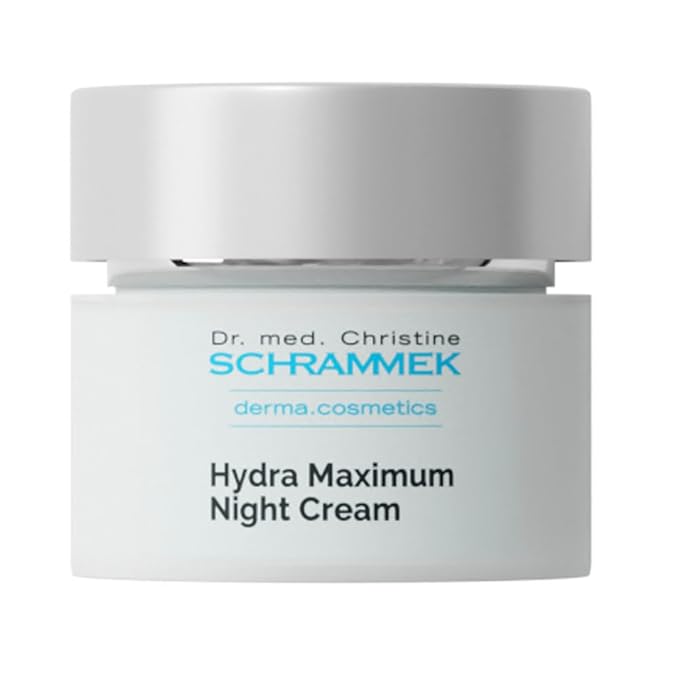Hydra Maximum Night Cream (1.7 fl oz) - Intensive Night Cream for Dehydrated Skin - Provides Moisture Overnight - Hyaluronic Acid, Vitamin E - Face Moisturizer - Face Cream - Skin Care - Dr. Schrammek