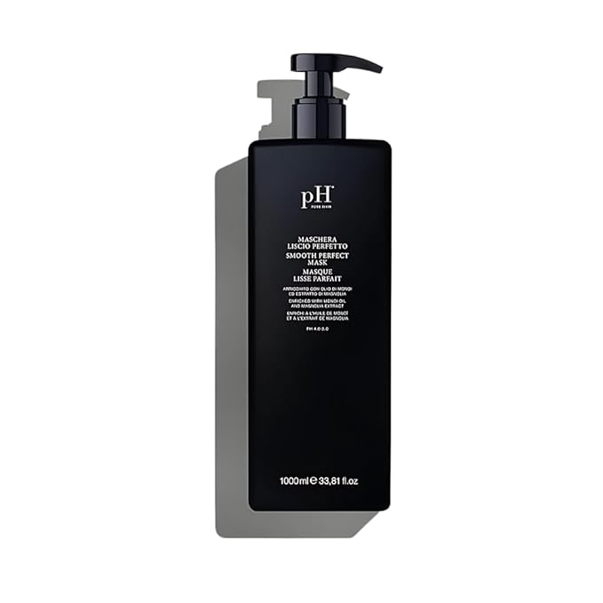 pH PURE HAIR Smooth Perfect Anti Frizz Hair Mask - Softens and adds shine for Frizzy, Unruly Hair, Enriched with Monoi Oil and Magnolia Extract 33.8 Oz