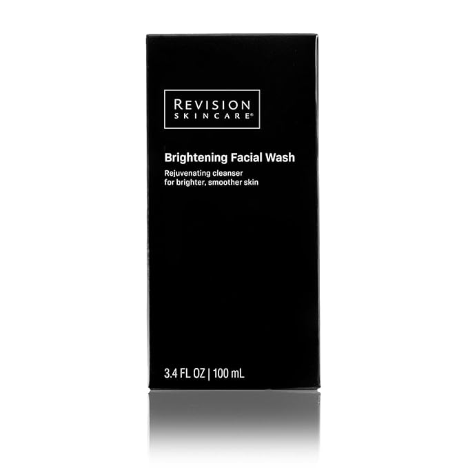 Revision Skincare Brightening Facial Wash, Daily Face Wash for Oily and Combination Skin with Vitamin C, Glycolic Acid, and Salicylic Acid to Brighten, Exfoliate, and Remove Impurities, 3.4 fl oz