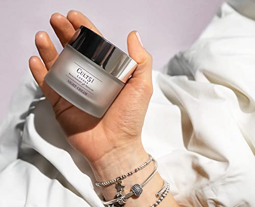 Cult51 Night Cream - Intensely Hydrating Moisturizer - Prevents, Reduces Signs Of Aging And Visible Wrinkles - Experience Glowing Skin And Deep Hydration - Renewing Treatment Restores Face - 1.6 Oz