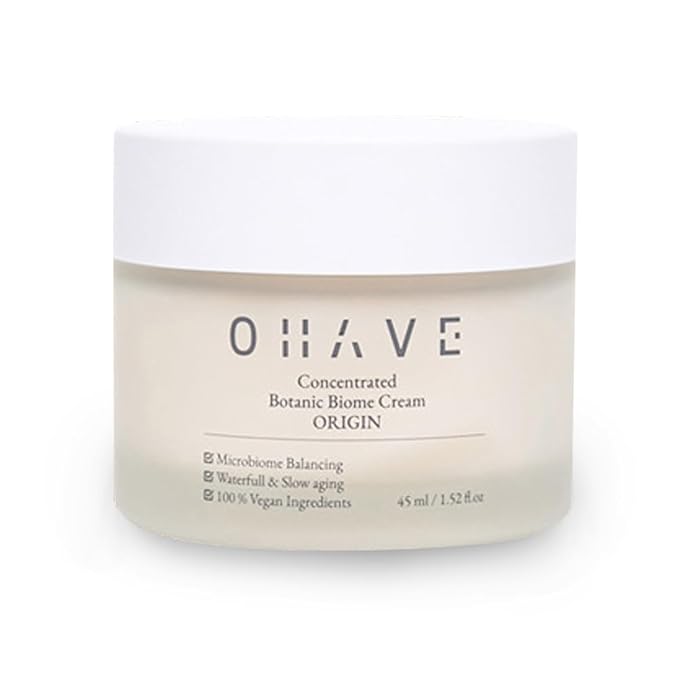 OHAVE Soothing Moisture Cream - Hydrating & Calming Face Moisturizer for Sensitive Skin, Natural Botanical Ingredients, Deep Nourishment, Lightweight & Non-Greasy, 50ml