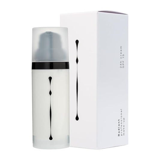 24 Hour Face Cream SPF 15 By Radiant Professional - Oil Free Moisturizer For All Skin Types - Anti Aging Face Cream With Vitamin E For Improved Elasticity - Prevents Fine Lines & Wrinkles - 1.69 oz.