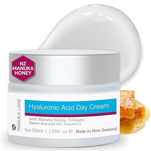 Manuka Lane Hyaluronic Acid Day Cream for Face and Neck with Oat Kernel Extract, Camellia Seed Oil & Sweet Almond Oil | Plant Based Formula | Carefully formulated to keep your skin young and healthy!