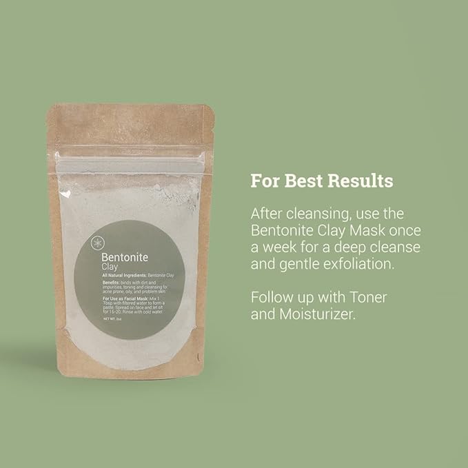 Herb’N Eden - Sensitive Skin Facial Kit - Cleanse, Mask, Tone, & Moisturize - Natural Ingredients & Essential Oils - Made in USA - 5 Product Set includes Wash, Toner, Serum, Mask, Sisal