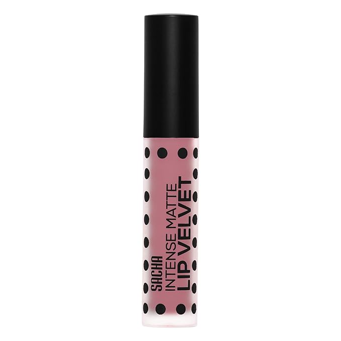 Sacha Cosmetics Intense Matte Lip Velvet Liquid Lipstick, Long-Lasting Velvet Matte Finish, 0.2 fl oz, Bounce On It