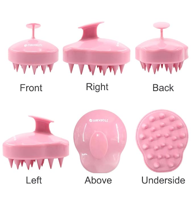 Hair Scalp Massager Shampoo Brush, Scalp Care Brush (Pink)