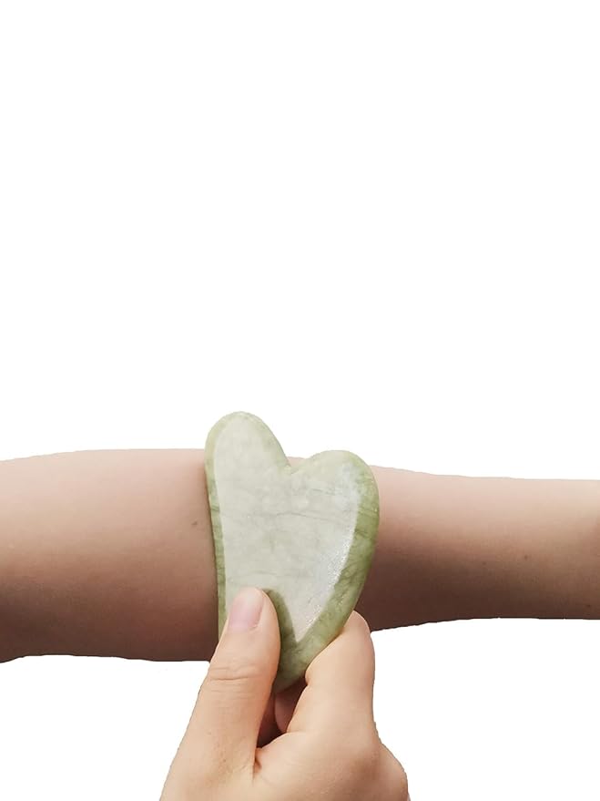 3 in 1 Ficial Face Ice Jade Roller and Gua Sha Tool, 100% Natural Real Jade Anti-Wrinkle Face Eye Neck Massager Tool, Reduce Wrinkles, Puffiness, Migraine, Redness, Pain and Injury (Purple)