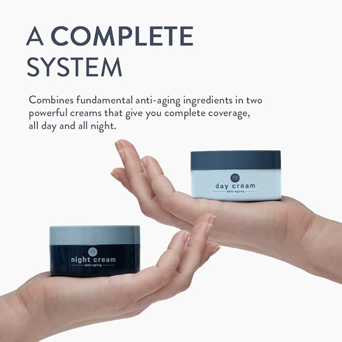 All-in-one | Combines a moisturizer, Toner, and Anti-Aging | Made in The U.S.A. (1 Pack, Day and Night Cream)