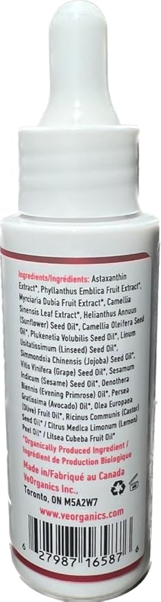 Astaxanthin-A Organic Facial Oil - Face Moisturizer - Face Moisturizer for Women - Face Oil for Women - Skin Oil for Face - Organic Skin Care