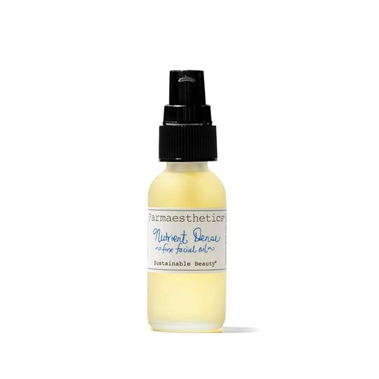 Farmaesthetics Nutrient Dense Fine Facial Oil (.85 fl oz) | Ethically Sourced Sustainable Beauty | Clean, All Natural, Small Batch Skincare