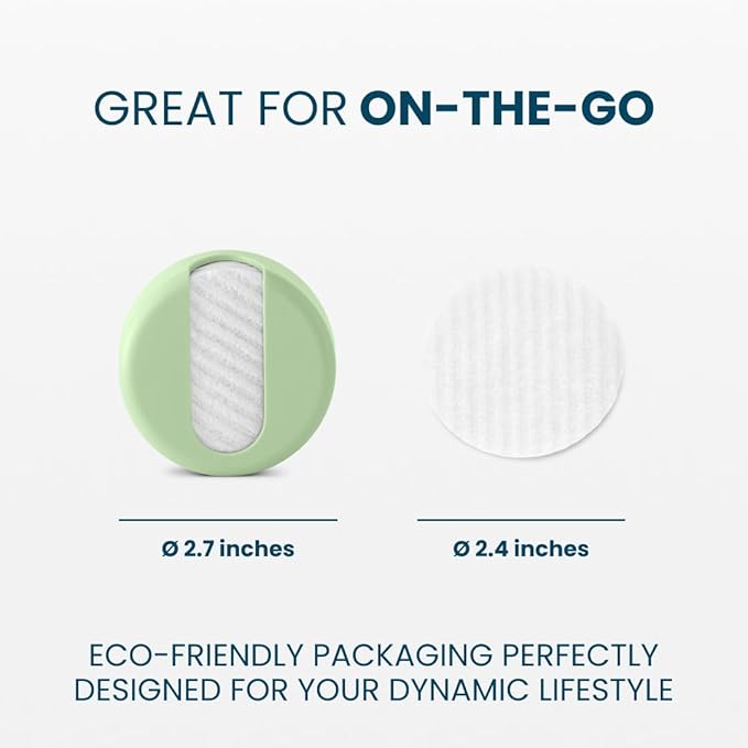 LastRound Reusable Makeup Remover Pads - 7 Washable Eco-Friendly Reusable Cotton Rounds for Face - Sustainable & Soft Cotton Face Pads for Facial Cleansing & Eye Makeup Removal - Travel Storage Case