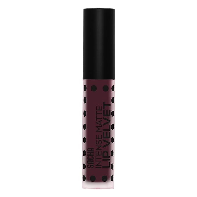Sacha Cosmetics Intense Matte Lip Velvet Liquid Lipstick, Long-Lasting Velvet Matte Finish, 0.2 fl oz F is for Fabulous