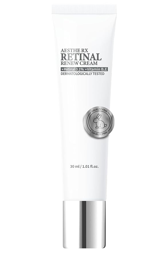 LABIOTTE AESTHE RX Retinal Renew Cream - Korean Moisturizer Face Cream for Women & Men - Hydrating Cream with Retinal & Shea Butter - Smooth & Nourishing Korean Skincare 30ml/1.01 fl oz