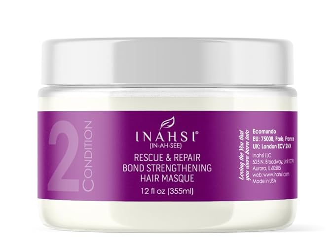 Rescue & Repair Bond Strengthening Hair Masque | Deep Conditioner for Men, Women, or Kids with Curly Hair | Hair Products for Naturally Curly Hair 12 oz | Made in the USA
