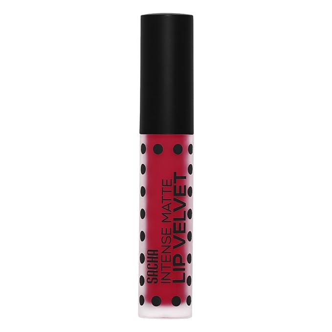 Sacha Cosmetics Intense Matte Lip Velvet Liquid Lipstick, Long-Lasting Velvet Matte Finish, 0.2 fl oz, Hello Boys!