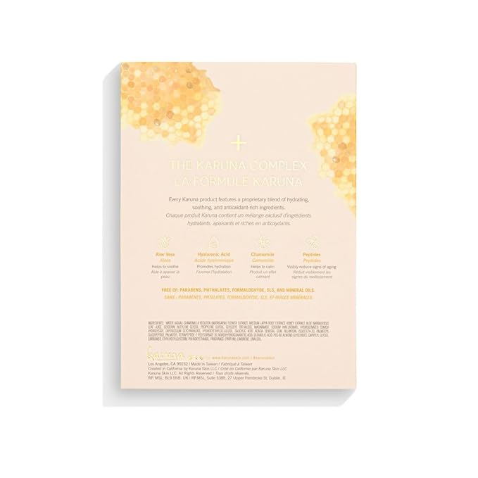 Karuna Skin - Clarifying+ Sheet Masks for Clear Skin, Moisturizing & Hydrating Face Masks Skincare, Sheet Mask with Honey, Salicylic Acid & Burdock Root, 1 Face Mask Sheets per Pack