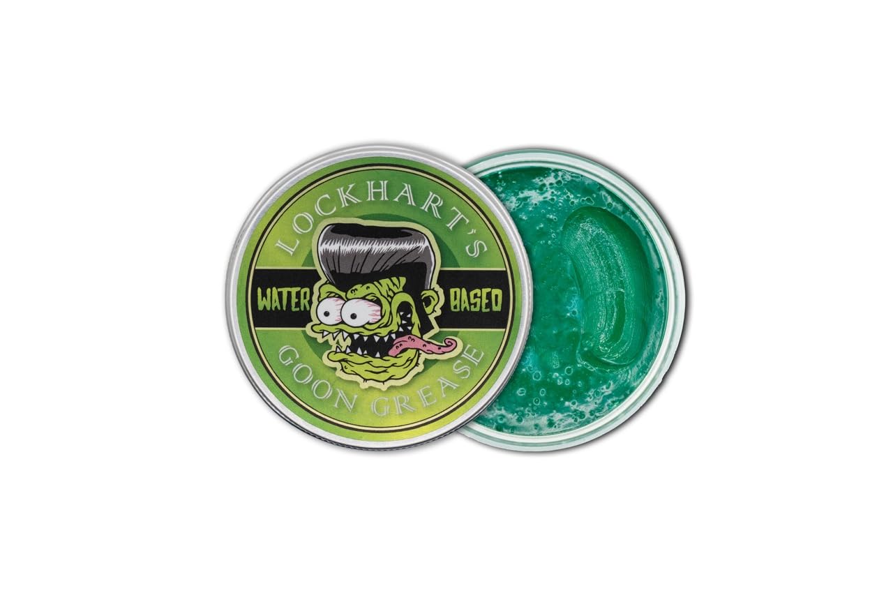 Goon Grease by Lockhart’s (3 pack) – Water-Based Pomade for Men – High Shine and Stronger Hold For The Slickest Hair On Earth – Perfect For Modern Looks, Curly or Slicked Back Hair (3.4oz each)