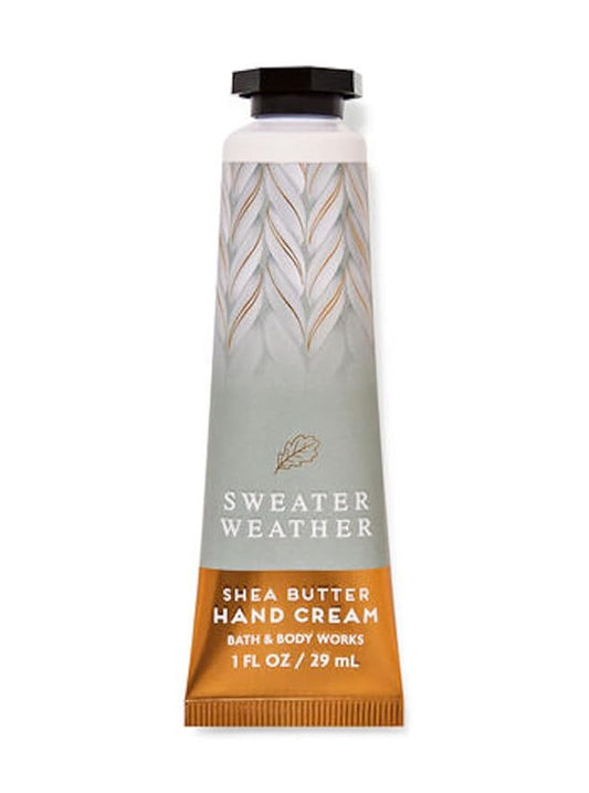Bath & Body Works Sweater Weather Shea Butter Travel Size Hand Cream 1oz (Sweater Weather)