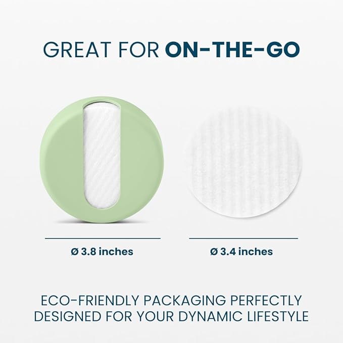 LastRound Reusable Makeup Remover Pads - 7 Washable Eco-Friendly Reusable Cotton Rounds for Face - Sustainable & Soft Cotton Face Pads for Facial Cleansing & Eye Makeup Removal - Travel Storage Case