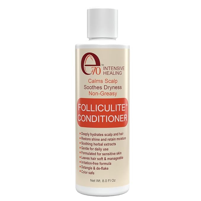 Folliculitis Treatment Hair Conditioner | Moisturize Sensitive Skin, Itchy, Dry Scalp & Damaged Hair Repair | Herbal Extracts for Soft, Shiny Hair | Gentle Color-Safe Detangling Solution