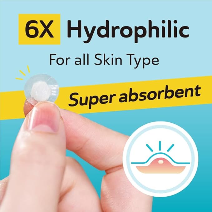 Ultra Invisible Acne Patches Pimple Patches Hydrocolloid Acne Patches Zit Patches Hydrocolloid Bandages Acne Spot Treatment - Day & Night Use 48 Pieces 2 Sizes