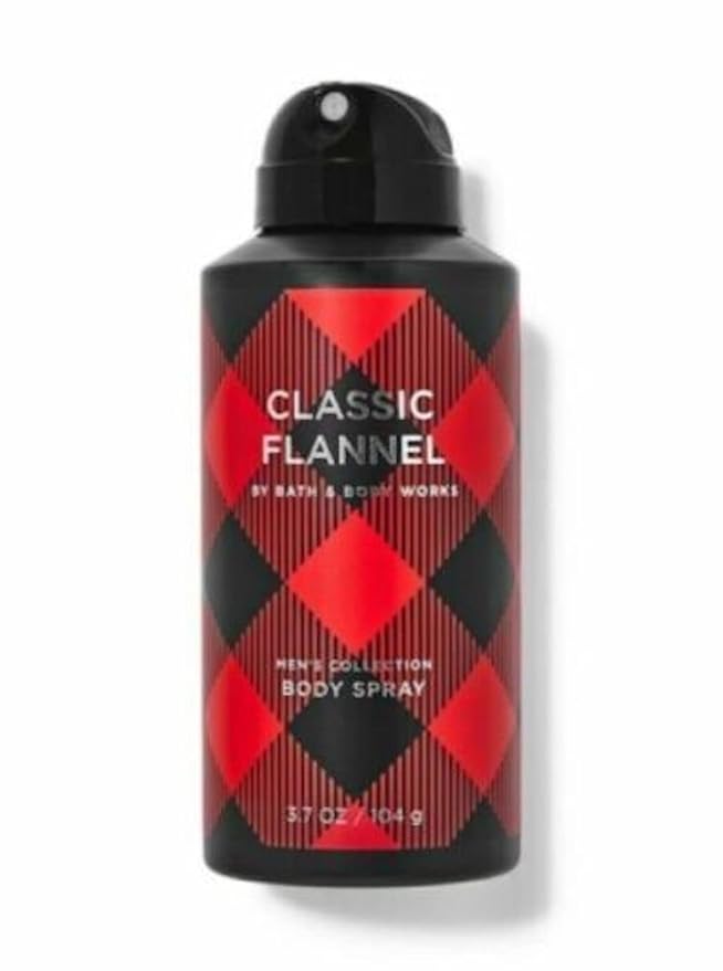 Bath & Body Works Classic Flannel for Men deodorizing Body Spray, 3.7 Ounce (Classic Flannel)