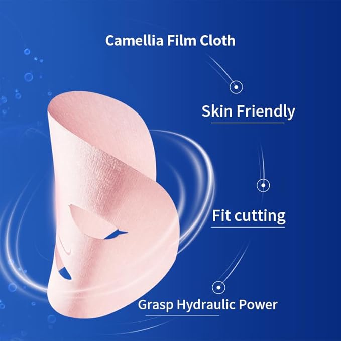 Hydrating Hyaluronic Acid Face Mask, Anti-Aging & Firming Collagen Sheet Mask, Deep Moisture & Skin Elasticity Boost, Suitable for All Skin Types, 28ml*5ea.