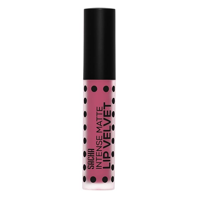 Sacha Cosmetics Intense Matte Lip Velvet Liquid Lipstick, Long-Lasting Velvet Matte Finish, 0.2 fl.oz Thank You, Next
