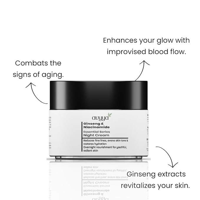 Anti-Aging Night Cream for Fine Lines, Wrinkles, Dark Spots, Pigmentation | Deep Hydration for Glowing, Youthful Skin | Suitable for oily, dry, and sensitive skin 3.52 oz
