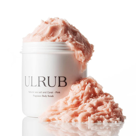 ULRUB Body Scrub 460g Perfumed Scrub Dark Spots Intimate Areas Knees Arms Dead Skin Cells Elbows Heels CICA Extract Placenta Vitamin C Body Smoother Gift CHURACOS Japan For Women ULRUB ulrub