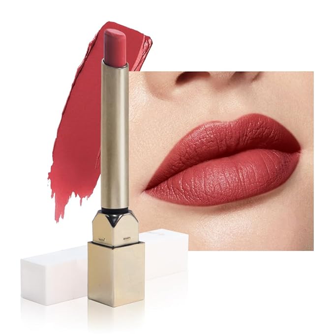 Wine Red Matte Lipstick Set for Older Women,Velvet Long Lasting Waterproof Smudge Proof Lip Stick,24 hr Hours Magic Lipstick 24 Hours Original Lip Stick Stain Makeup Kit Lip Makeup Gift,Vegan