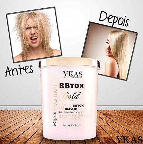 BBTOX Gold Hair Repair Treatment | Volume Control | Pro Repair Mask Keratin and Ojon Oil 1KG
