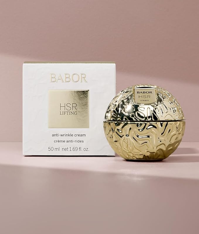 BABOR HSR Lifting Anti Wrinkle Cream, Anti Aging Night Cream, Target Fine Lines & Wrinkles, Vitamin E Strengthens Increasing Moisture & Improving Radiance, 1.7 oz