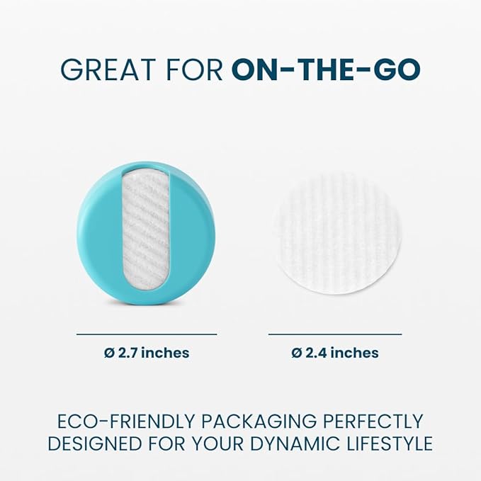 LastRound Reusable Makeup Remover Pads - 7 Washable Eco-Friendly Reusable Cotton Rounds for Face - Sustainable & Soft Cotton Face Pads for Facial Cleansing & Eye Makeup Removal - Travel Storage Case