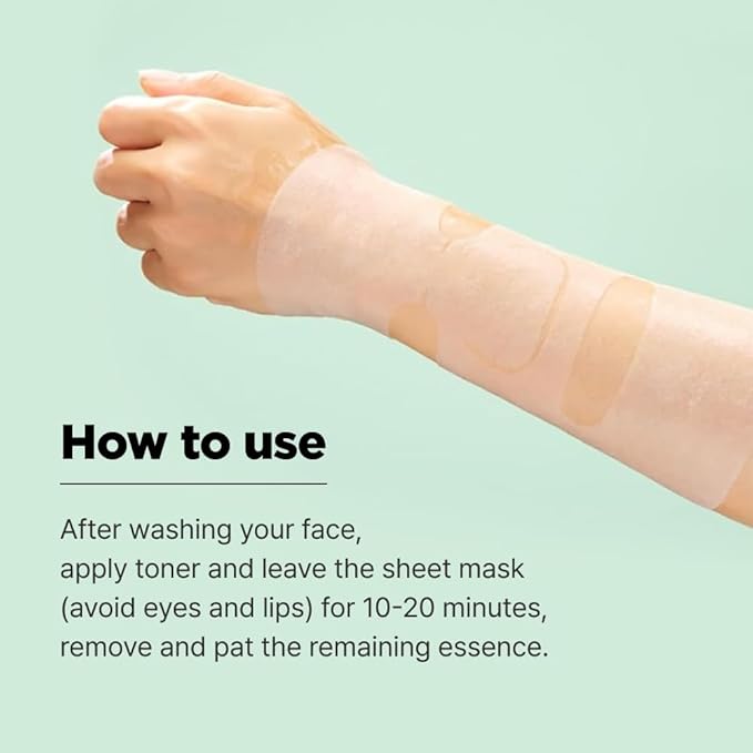 ISOI Moisture Dr. Mask Pack, Hydrating & Soothing Sheet Mask with Tea Tree, Ceramide & Hyaluronic Acid, Nourishing Skin Barrier Care, Korean Skin Care (10EA)