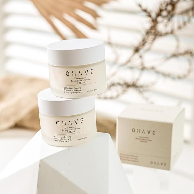 OHAVE Soothing Moisture Cream - Hydrating & Calming Face Moisturizer for Sensitive Skin, Natural Botanical Ingredients, Deep Nourishment, Lightweight & Non-Greasy, 50ml