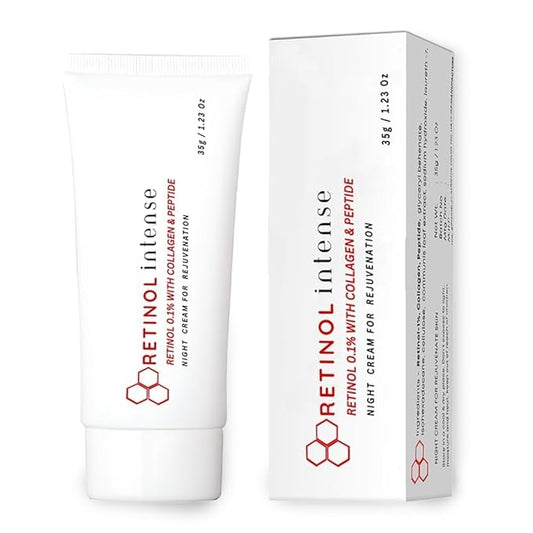 Retinol 0.1 Intense Cream with Collagen & Peptide (35 Gram / 1.23 Oz)