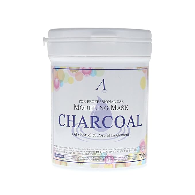 700ml Modeling Mask Powder Pack Charcoal for oily skin & Pore Treatment (New version/Old version)