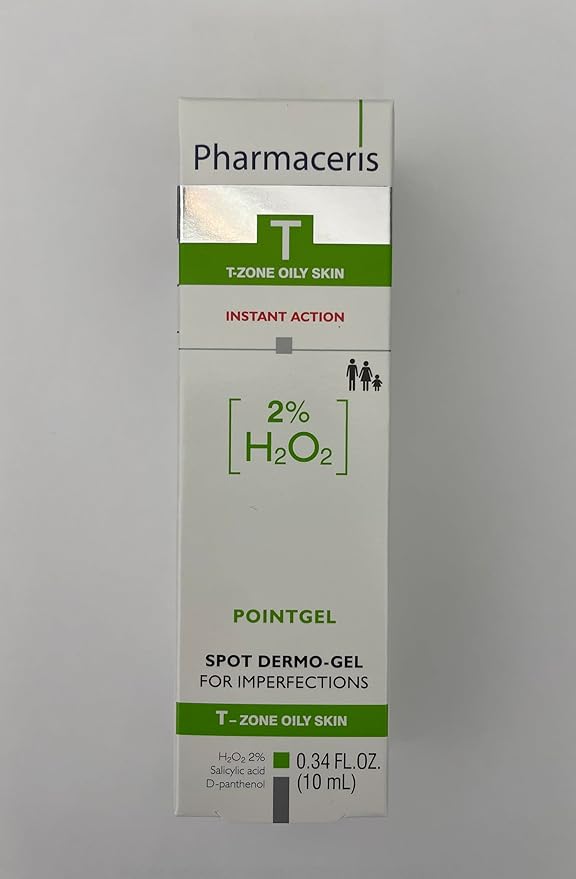 POINTGEL Spot Dermo-Gel For Imperfections with 2% Hydroperoxide, Salicylic Acid & D-Panthenol, Breakout Spot Gel, For Oily & Combination Skin, 0.34 fl oz