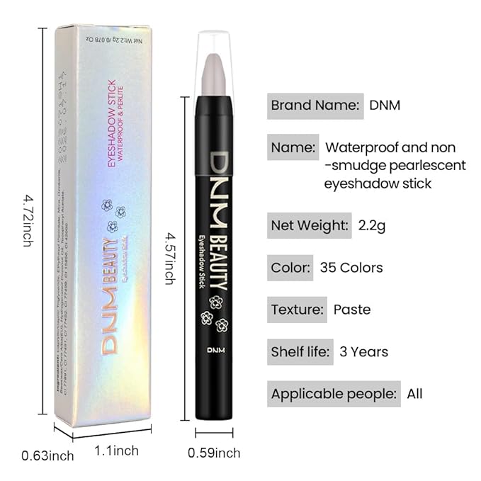 evpct Stone Matte Cream Eye Shadow Brightener Sticks Set for Eyes, Stone Matte Pencil Eye shadow Applicator Stick Pen Palette Makeup Waterproof sombras en crema para ojos 22#