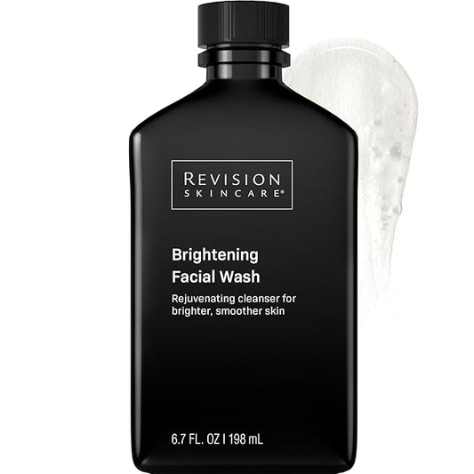 Revision Skincare Brightening Facial Wash, Exfoliating Face Cleanser with Vitamin C and Vitamin E, 6.7 fl oz