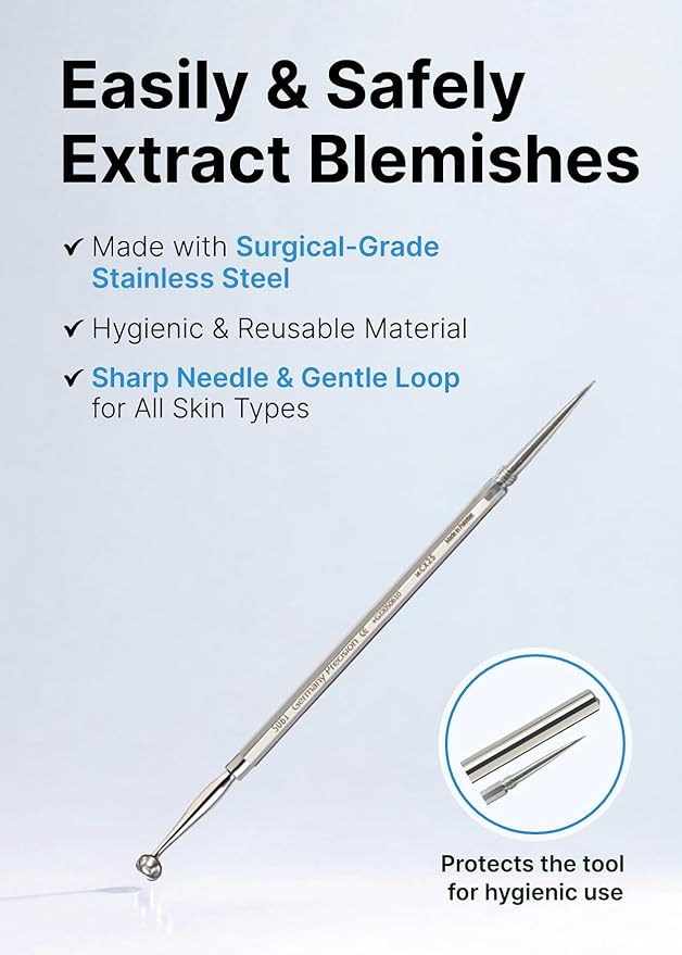 EasyDerm Relief Invisible Patch(42 counts) 10,000ppm of Tea Tree Oil and 2-in-1 Pimple Popper Tool