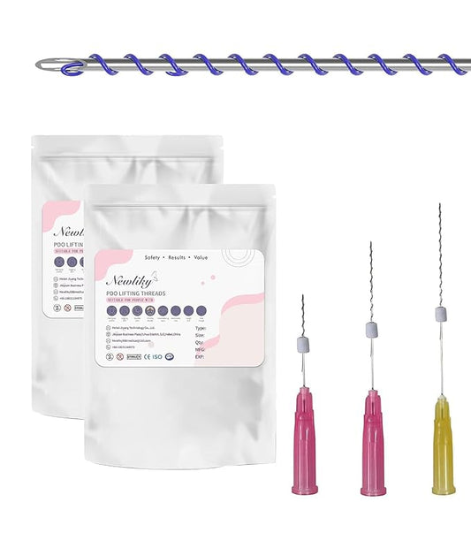 Pdo Threads Pdo Threads Lift for Face Smoothing Wrinkles Pdo Screw Threads Producs Collagen Pdo Lifting Threads Skin Tighten 30g38mm 40Pcs