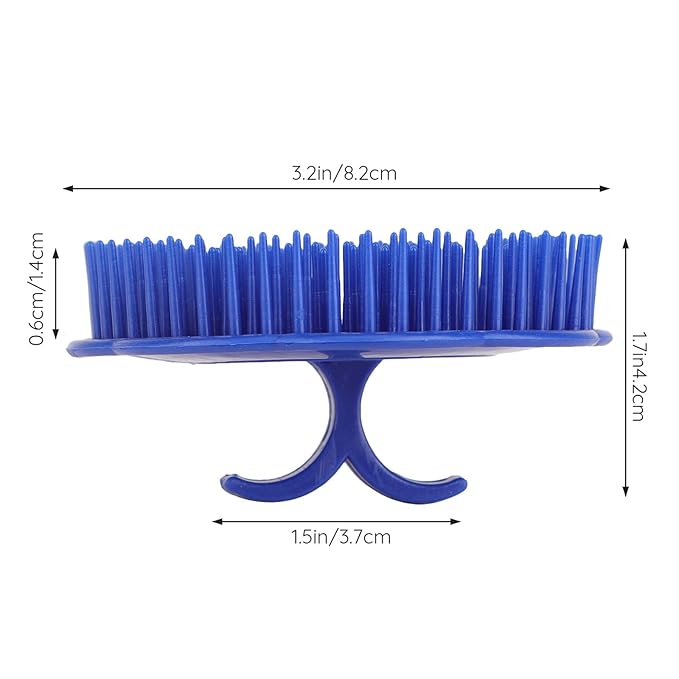 Segbeauty Hair Scalp Brush, 2Pcs Palm Massage Shampoo Brushes, Men Beard Comb Scalp Scrubber Floriated Shower Comb for Washing Hair, Pet Shower Grooming, Salon, Travel