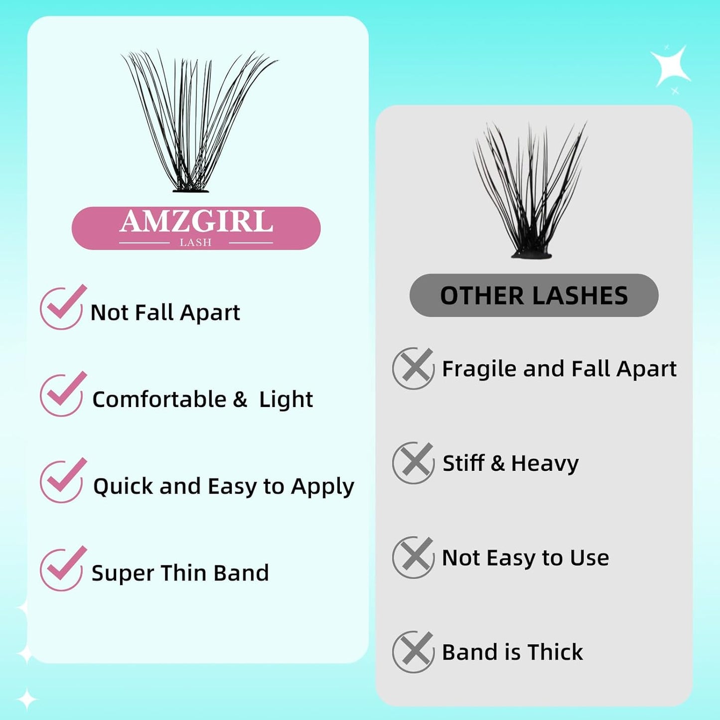 Lash Clusters Wispy 280PCS Eyelash Extension 30D Cluster Lashes Individual Lashes DIY Lash Extension Natural Look Cluster Eyelash Extensions Soft False Eyelashes at Home for Beginners(14mm)