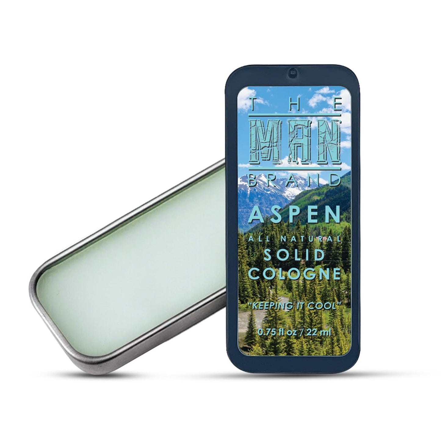 Aspen Solid Cologne for Men - Natural Wax, Redefined Fragrance (0.75 oz)